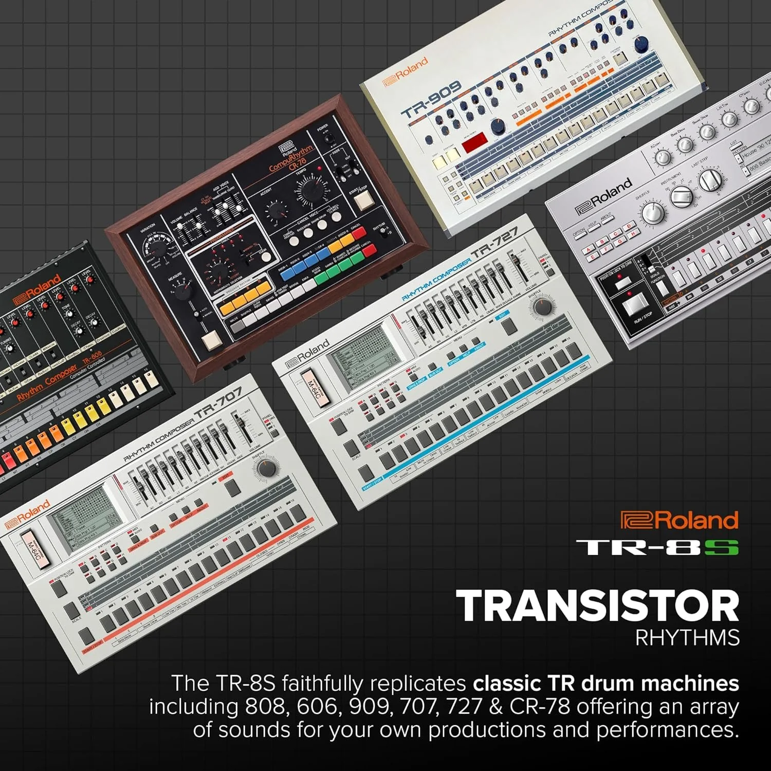 Roland Drum Machine – Compact Unit w/ TR Sounds, Samples, FM & FX - Image 5