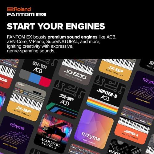 Roland FANTOM 8 EX Synthesizer | Top-Tier FANTOM with 88 Synth-Action Keys | Updated & Enhanced with the Latest Technology | Advanced Sound Engines | Over 7000 Onboard Sounds | Deep DAW Integration - Image 3
