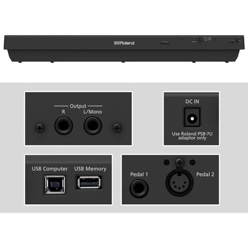 Roland FP-30X with Sustain Pedal Bundle - Digital Piano, 88 Key Weighted Keyboard, Roland Keyboard, Portable Keyboard Piano BLACK - Image 6