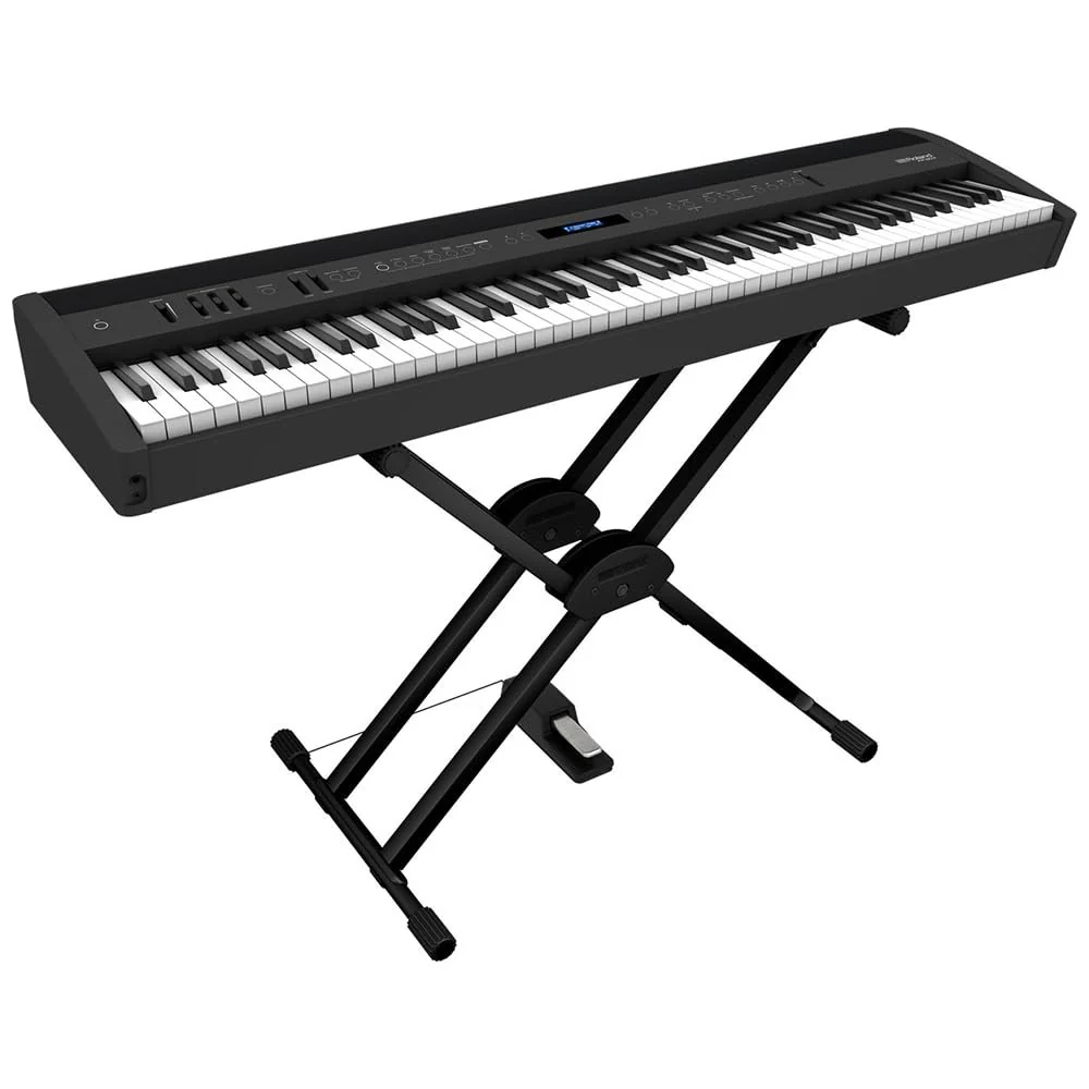 Roland FP-60X Digital Piano Black Bundle with Sustain Pedal & Polishing Cloth – Portable 88-Key Piano with SuperNATURAL Sound Engine, Bluetooth Connectivity & Built-In Stereo Speakers - Image 4