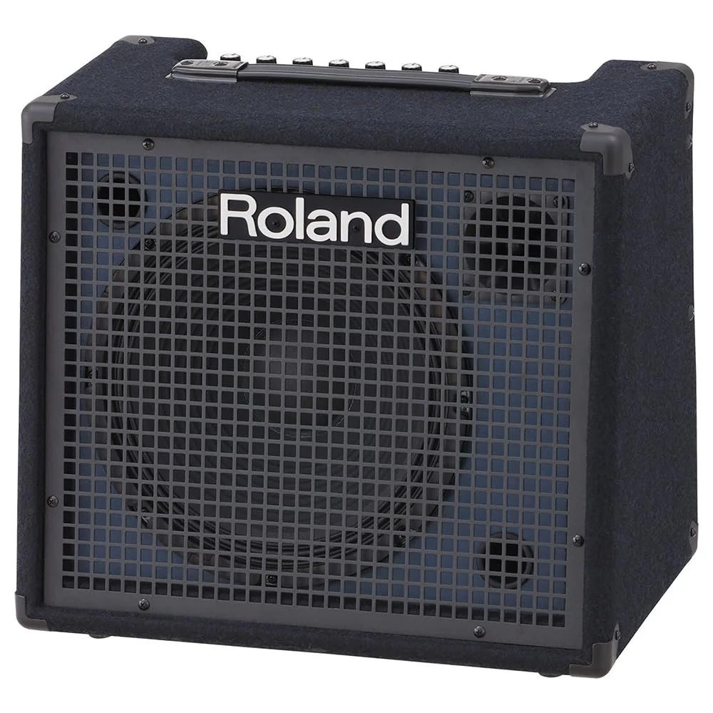Roland KC-200 4-Channel Mixing Keyboard Amplifier 100-Watt Bundle with 25ft Pig Hog Speaker Cable & Polishing Cloth – Powerful Combo Amp with Sub Output, EQ, and Stereo Line Inputs - Image 2