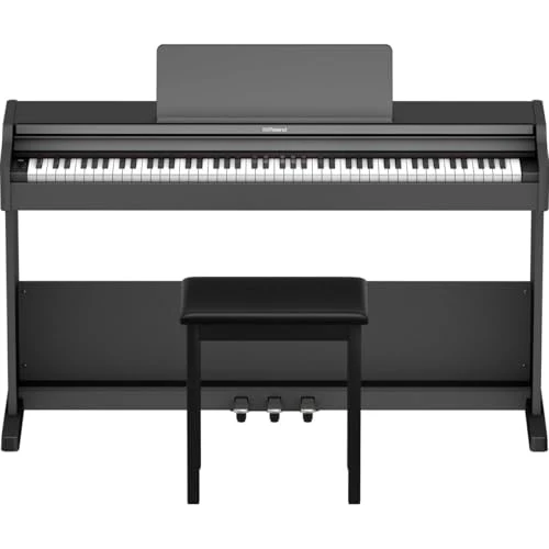 Roland RP107 Digital Compact and Affordable Home Piano with Traditional Upright Styling | Perfect for Beginners |Onboard Bluetooth & More,Black - Image 8