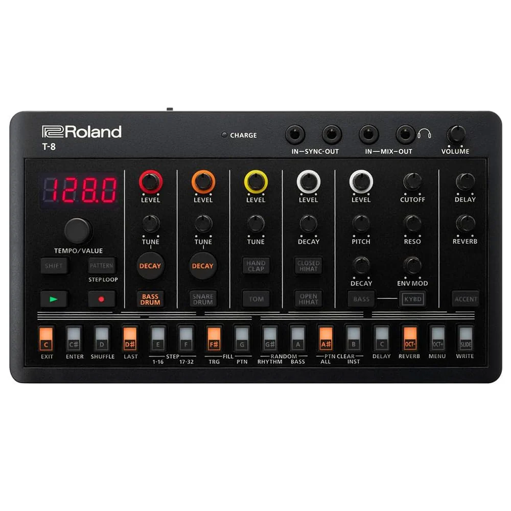 Roland T-8 Beat Machine Bundle w/Samson SR350 Over-Ear Stereo Headphones and Liquid Audio Polishing Cloth - Image 3