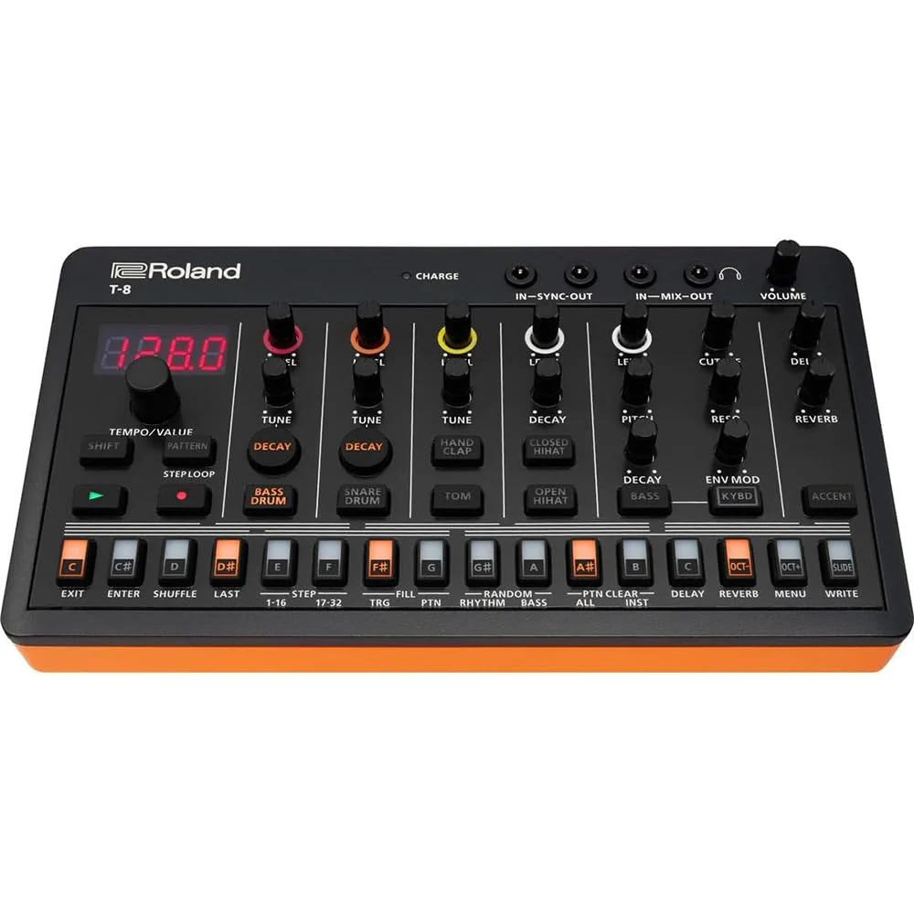 Roland T-8 Beat Machine Bundle w/Samson SR350 Over-Ear Stereo Headphones and Liquid Audio Polishing Cloth - Image 4