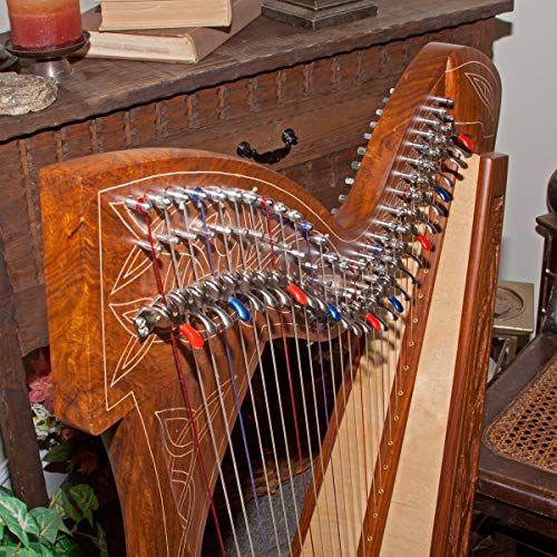Roosebeck 29-String Minstrel Harp w/Chelby Levers - Vine Design - Image 3