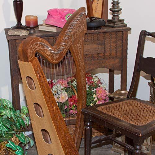 Roosebeck 29-String Minstrel Harp w/Chelby Levers - Vine Design - Image 4