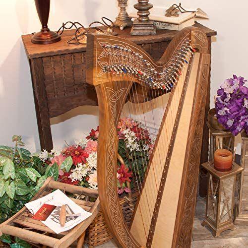 Roosebeck 29-String Minstrel Harp w/Chelby Levers - Walnut - Image 2