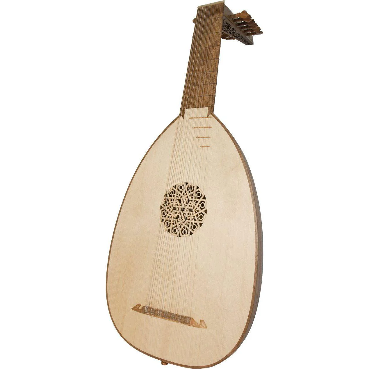 ROOSEBECK DELUXE 7-COURSE WALNUT LUTE w/ GIG BAG