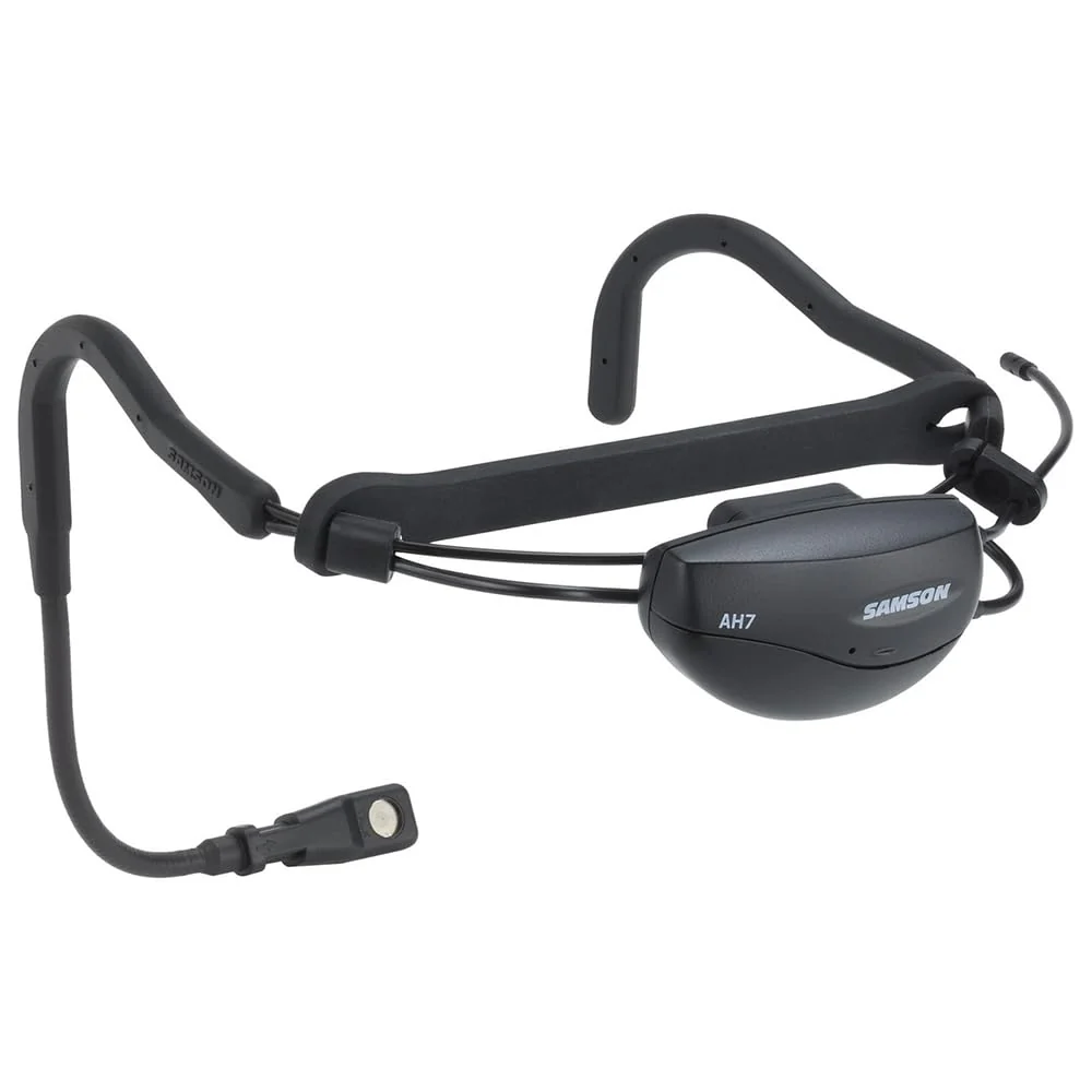Samson Airline 77 AH7 Fitness Headset Wireless System Channel K1 (489.050 MHz) Bundle with 5 Windscreens and Polishing Cloth – Fitness Instructor Microphone Headset System - Image 6