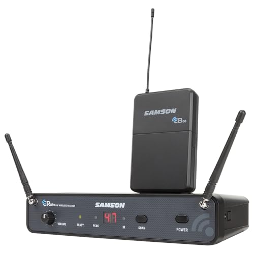 Samson Concert 88x Guitar Wireless System Bundle with 5 Windscreens & Polishing Cloth – True-Diversity Wireless, Locking GC32 Guitar Cable, 300' Range, Rackmount Kit, SWC88XBGT-D (D Band 542-566MHz) - Image 3