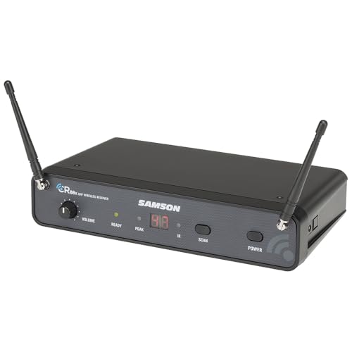 Samson Concert 88x Guitar Wireless System Bundle with 5 Windscreens & Polishing Cloth – True-Diversity Wireless, Locking GC32 Guitar Cable, 300' Range, Rackmount Kit, SWC88XBGT-D (D Band 542-566MHz) - Image 5