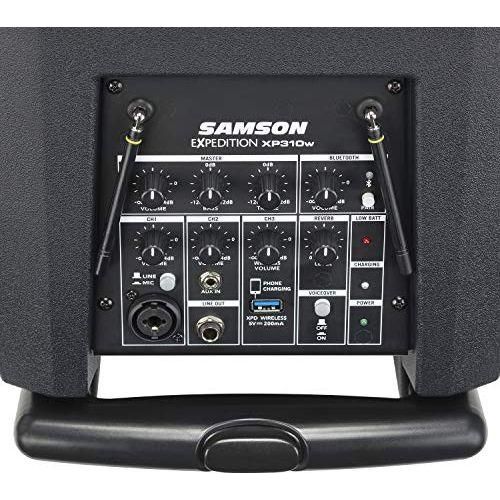 Samson Expedition XP310w 10” 300 Watt Battery Powered Portable Pa System with Wireless Handheld Microphone and Bluetooth - Image 5