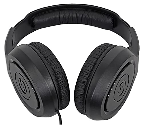 Samson SR350 Over Ear Stereo Headphones, (SASR350),Black - Image 5