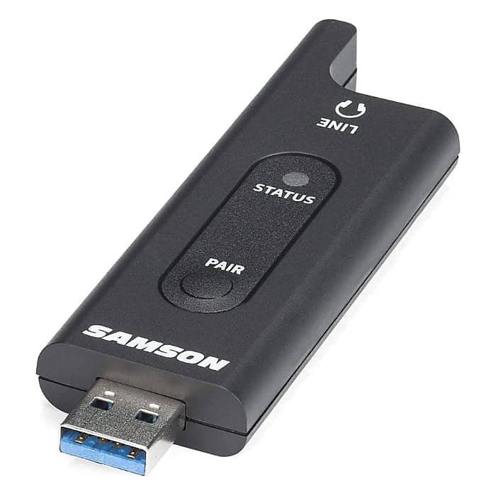 Samson SWXPD2BLM8 Lavalier USB Digital Wireless System with Lavalier Microphone and USB Stick Receiver, Works with Computers and Samson Expedition Portable PA Systems - Image 3