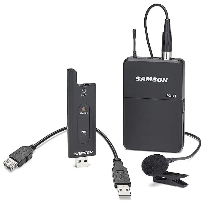 Samson SWXPD2BLM8 Lavalier USB Digital Wireless System with Lavalier Microphone and USB Stick Receiver, Works with Computers and Samson Expedition Portable PA Systems - Image 5