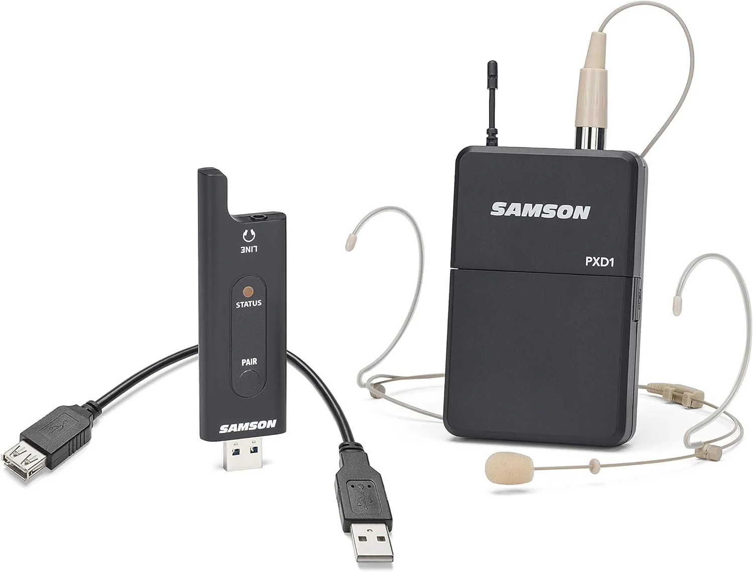 Samson SWXPD2BLM8 Lavalier USB Digital Wireless System with Lavalier Microphone and USB Stick Receiver, Works with Computers and Samson Expedition Portable PA Systems - Image 8