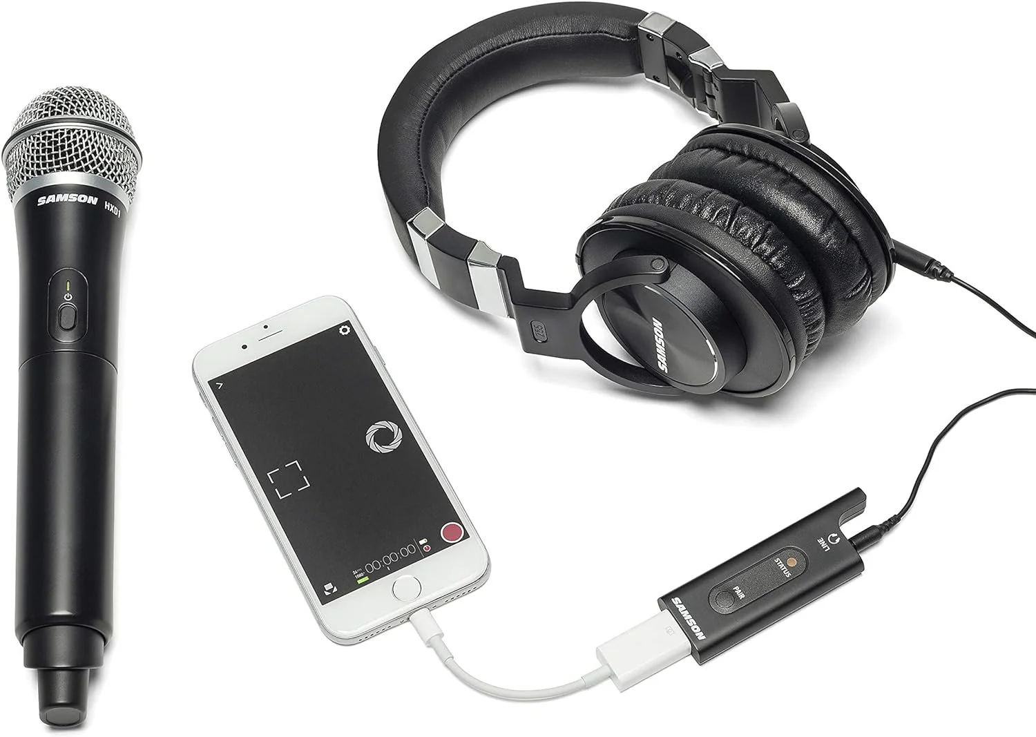Samson SWXPD2BLM8 Lavalier USB Digital Wireless System with Lavalier Microphone and USB Stick Receiver, Works with Computers and Samson Expedition Portable PA Systems - Image 4