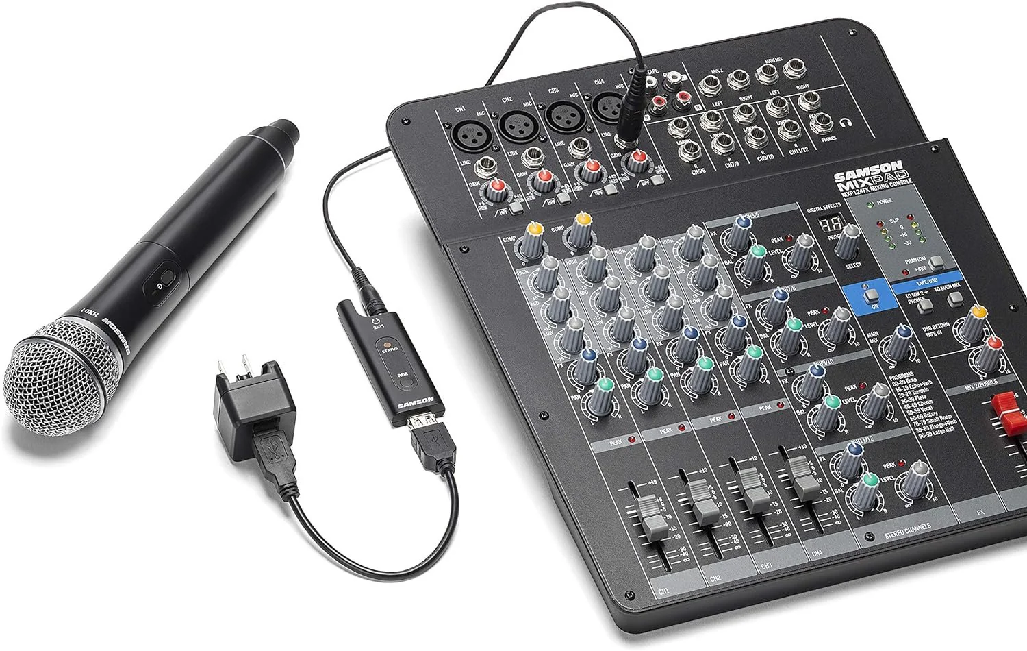 Samson SWXPD2BLM8 Lavalier USB Digital Wireless System with Lavalier Microphone and USB Stick Receiver, Works with Computers and Samson Expedition Portable PA Systems - Image 5