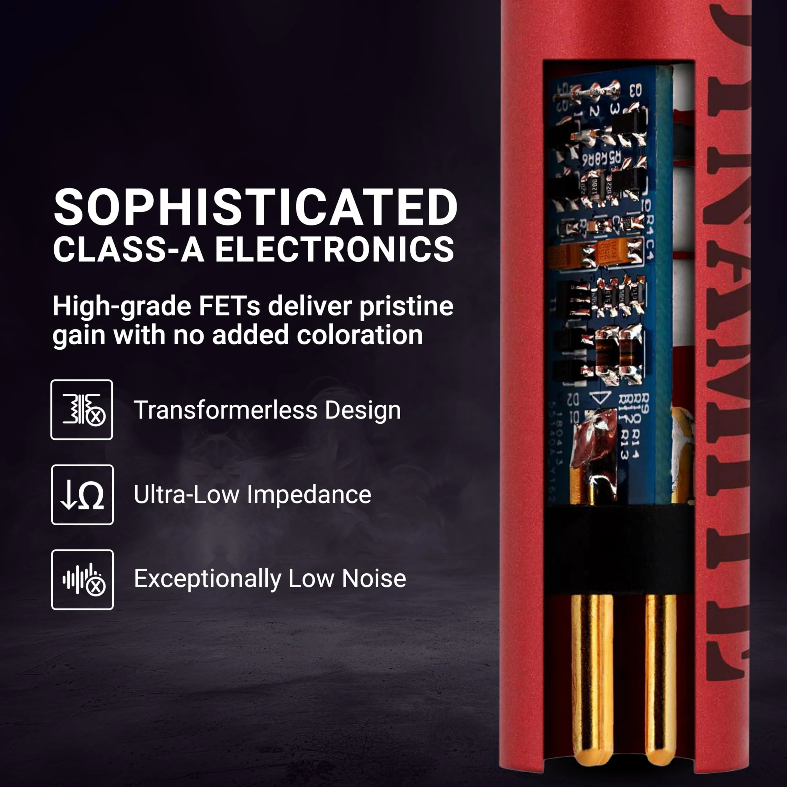 sE Electronics DM1 Dynamite Ultra-Slim Inline Microphone Preamp for Ribbon & Dynamic Microphones - Mic Preamp with +28dB Gain for Clean, Natural Sound - Ideal for Podcasting & Live Sound (Black) - Image 4