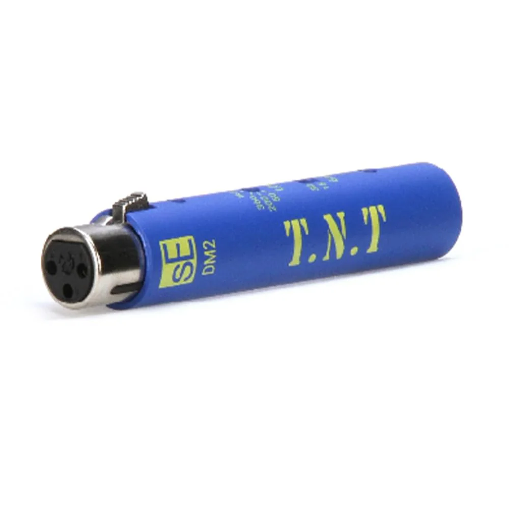 sE Electronics DM2 TNT 1-channel Active Inline Preamp Bundle w/Pig Hog PHM10 8mm Mic Cable and Liquid Audio Polishing Cloth - Image 5