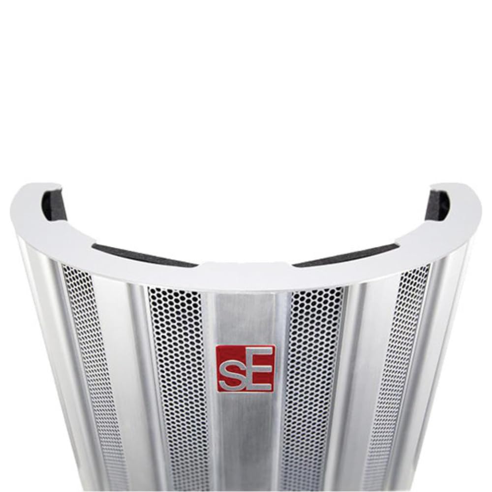 sE Electronics RF SPACE Large Acoustic Reflexion Filter Bundle w/Pig Hog PHM10 8mm Mic Cable and Liquid Audio Polishing Cloth - Image 4