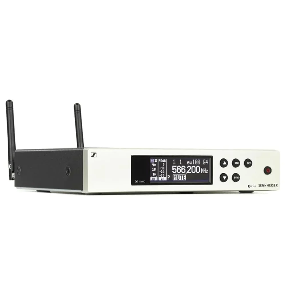 Sennheiser Pro Audio Rackmount True Diversity Receiver (509654) Bundle with 10ft Pig Hog XLR Microphone Cable, 4 AA Batteries & Polishing Cloth – Reliable Wireless Performance - Image 4