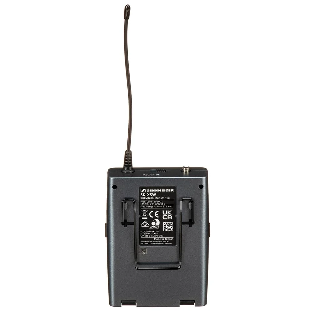 Sennheiser SK XSW Wireless Bodypack Transmitter – A Range Bundle with 4X Blucoil AA Batteries & Polishing Cloth – Rugged Design, Secure Transmission, and Extended Battery Life, (SK-XSW-A),Black - Image 5