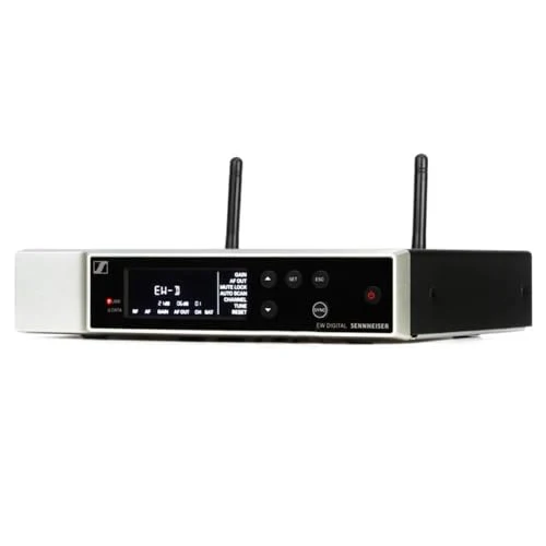 Sennheiser Wireless Handheld Base System Bundle with 4 AA Batteries & Cloth EW-D SKM-S (R4-9) Digital Wireless System with Handheld Transmitter, Receiver, Rack Kit & Accessories (552-608MHz) - Image 10