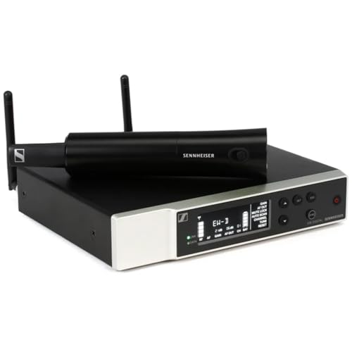 Sennheiser Wireless Handheld Base System Bundle with 4 AA Batteries & Cloth EW-D SKM-S (R4-9) Digital Wireless System with Handheld Transmitter, Receiver, Rack Kit & Accessories (552-608MHz) - Image 3