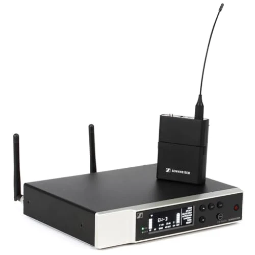 SENNHEISER Wireless Microphone System Bundle with 10ft Pig Hog Mic Cable, 4 AA Batteries & Polishing Cloth – SK Wireless Bodypack Base System, Q1-6 (470-526 MHz), 508740 - Image 4
