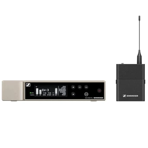 SENNHEISER Wireless Microphone System Bundle with 10ft Pig Hog Mic Cable, 4 AA Batteries & Polishing Cloth – SK Wireless Bodypack Base System, R1-6 (520-576MHz), 508741 - Image 3
