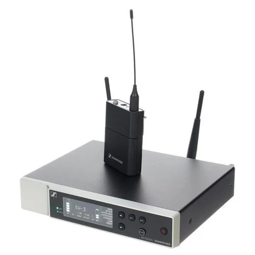 SENNHEISER Wireless Microphone System Bundle with 10ft Pig Hog Mic Cable, 4 AA Batteries & Polishing Cloth – SK Wireless Bodypack Base System, R1-6 (520-576MHz), 508741 - Image 7