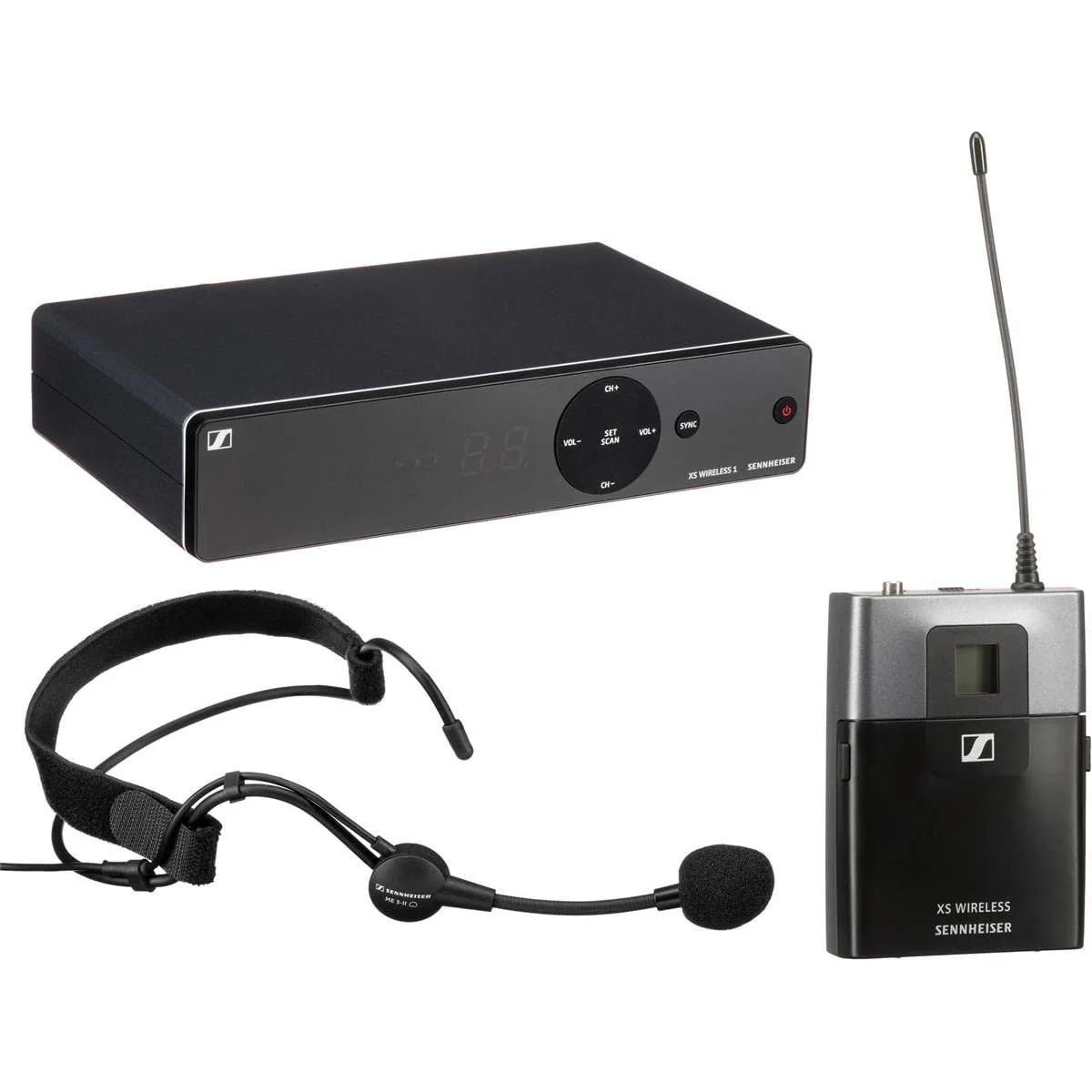 Sennheiser XSW 1-ME3-A Wireless Headmic Set, A Range 548-572 MHz,Black - Image 6