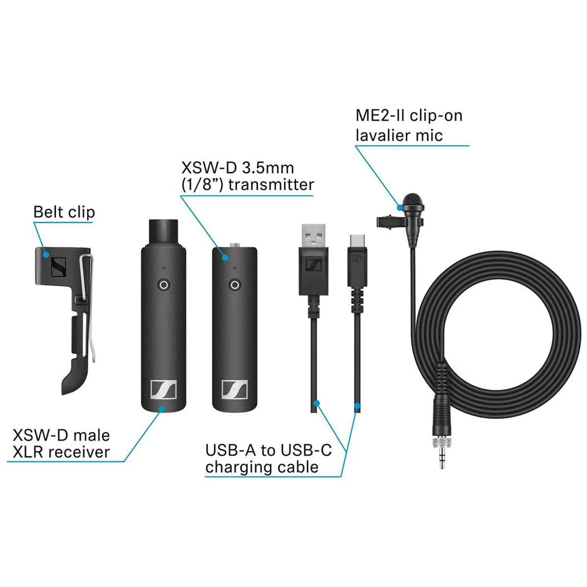 Sennheiser XSW-D VOCAL SET W XS1 Dynamic Microphone - Image 22