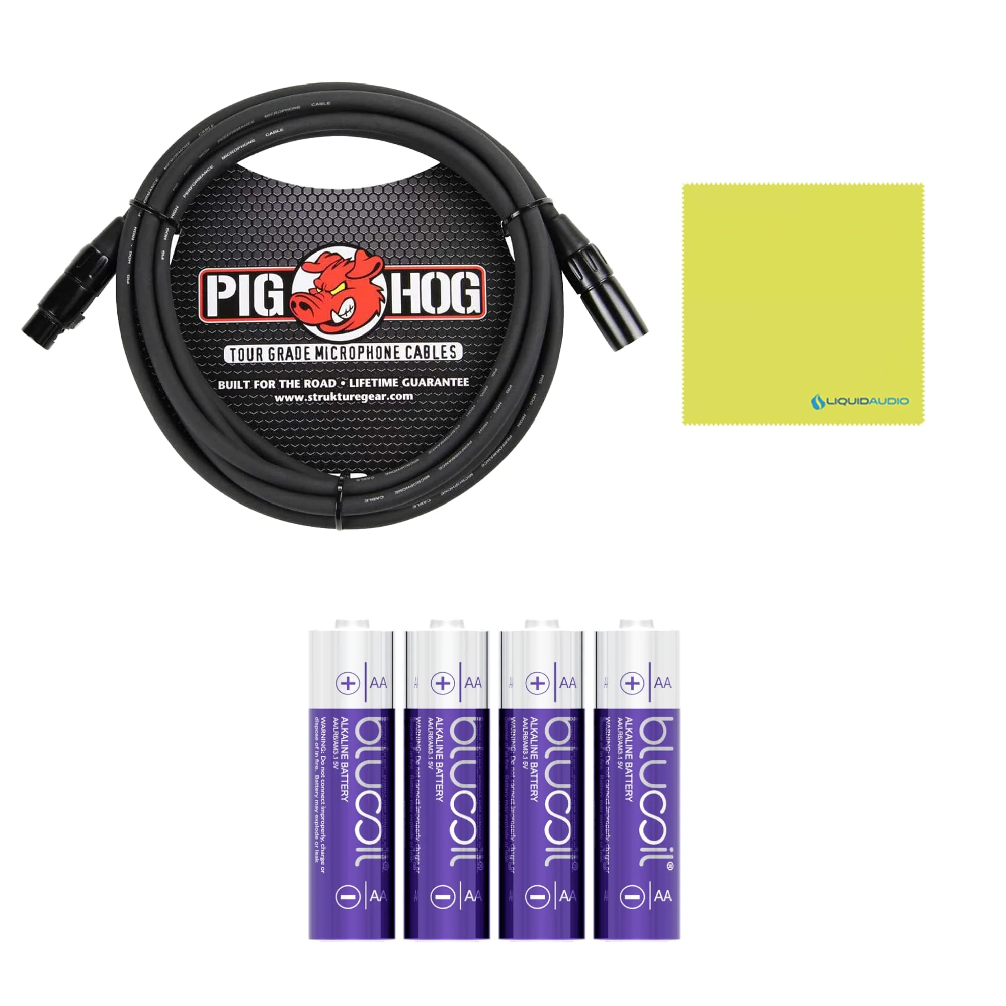 Sennheiser XSW-D XLR Base Set Portable Wireless System Bundle w/Pig Hog PHM10 8mm Mic Cable, 4-Pack Blucoil AA Batteries and Liquid Audio Polishing Cloth - Image 2