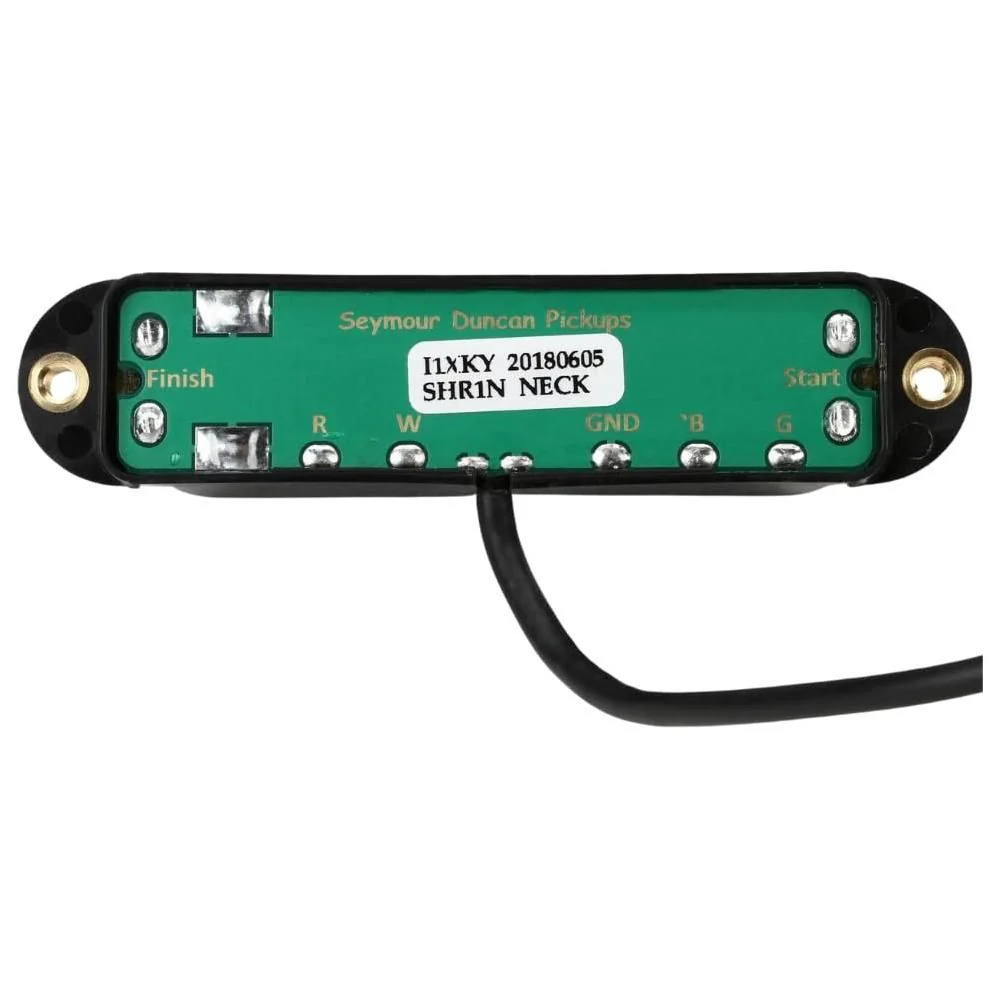 Seymour Duncan 11205-01-B Hot Rails® High Output Single Coil Sized Humbuckers Strat Black Pickup Bundle w/ 12x Fender Guitar Picks, and Liquid Audio Polishing Cloth - Image 3