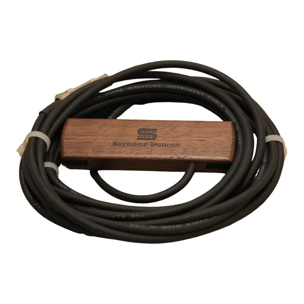 Seymour Duncan 11500-30-WLN Woody Single Coil Acoustic Guitar Soundhole Pickup - Walnut Bundle w/ 12x Fender Guitar Picks, and Liquid Audio Polishing Cloth - Image 2