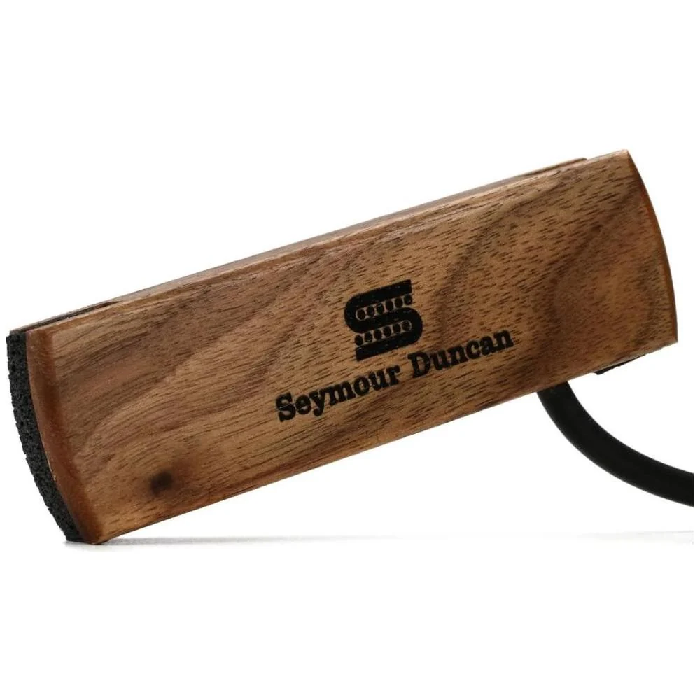 Seymour Duncan 11500-30-WLN Woody Single Coil Acoustic Guitar Soundhole Pickup - Walnut Bundle w/ 12x Fender Guitar Picks, and Liquid Audio Polishing Cloth - Image 3