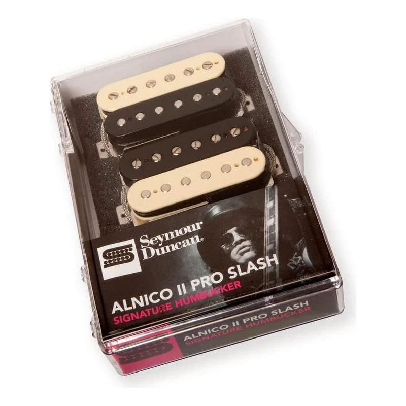 Seymour Duncan APH-2s Alnico II Pro Slash Set Humbucker Pickups Bundle Zebra/Reverse Zebra, w/ 12 Guitar Picks and Liquid Audio Polishing Cloth - 11104-08-ZRZ - Image 4