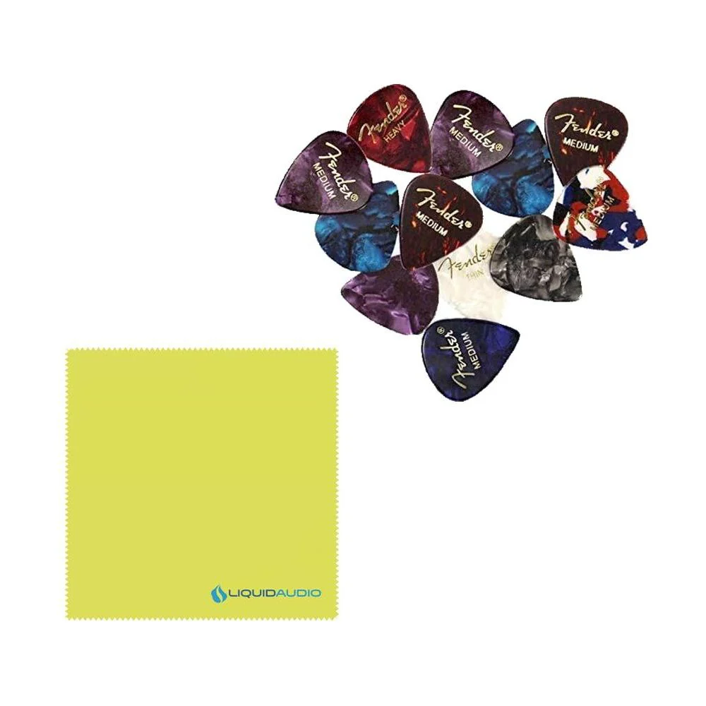 Seymour Duncan Quarter Pound™ P-Bass 4 String Pickup Bundle w/ 12x Fender Guitar Picks, and Liquid Audio Polishing Cloth - Image 4