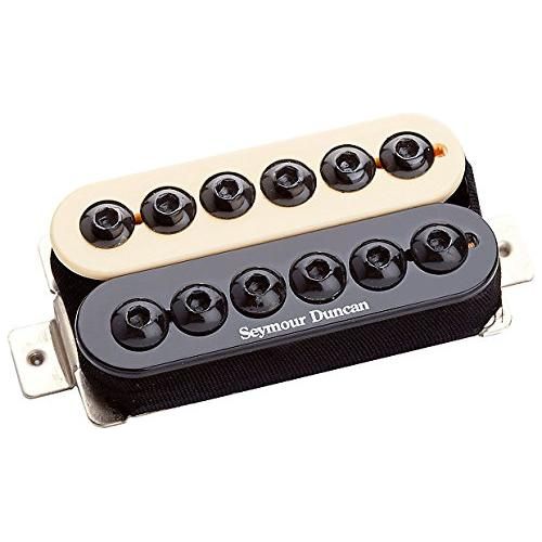 Seymour Duncan SH-8b Invader Reverse Zebra Pickup Bundle w/ 12x Picks and Liquid Audio Polishing Cloth - Reverse Zebra Color with Warm Tones, Smooth Harmonics 11102-31-RZ - Image 2