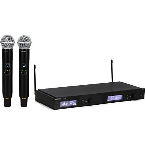 Shure SLXD24D/SM58 Dual Channel Wireless Microphone System with 2 SM58 Handheld Mics - Image 3