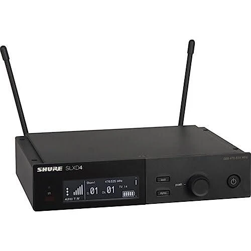 Shure SLXD14 Combo Wireless System with Bodypack and WA305 Instrument Cable for Guitar/Bass - Image 3