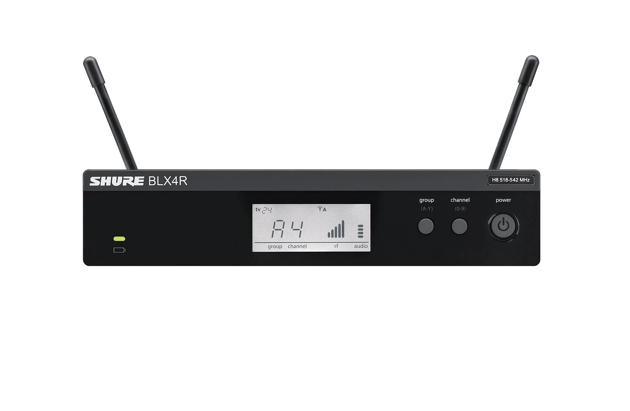 Shure BLX24R/B58 Wireless Microphone System - 14-Hour Battery Life, 300 ft Range, UHF | BETA 58A Handheld Vocal Mic, Single Channel Rack Mount Receiver | H10 Band (BLX24R/B58-H10) - Image 4
