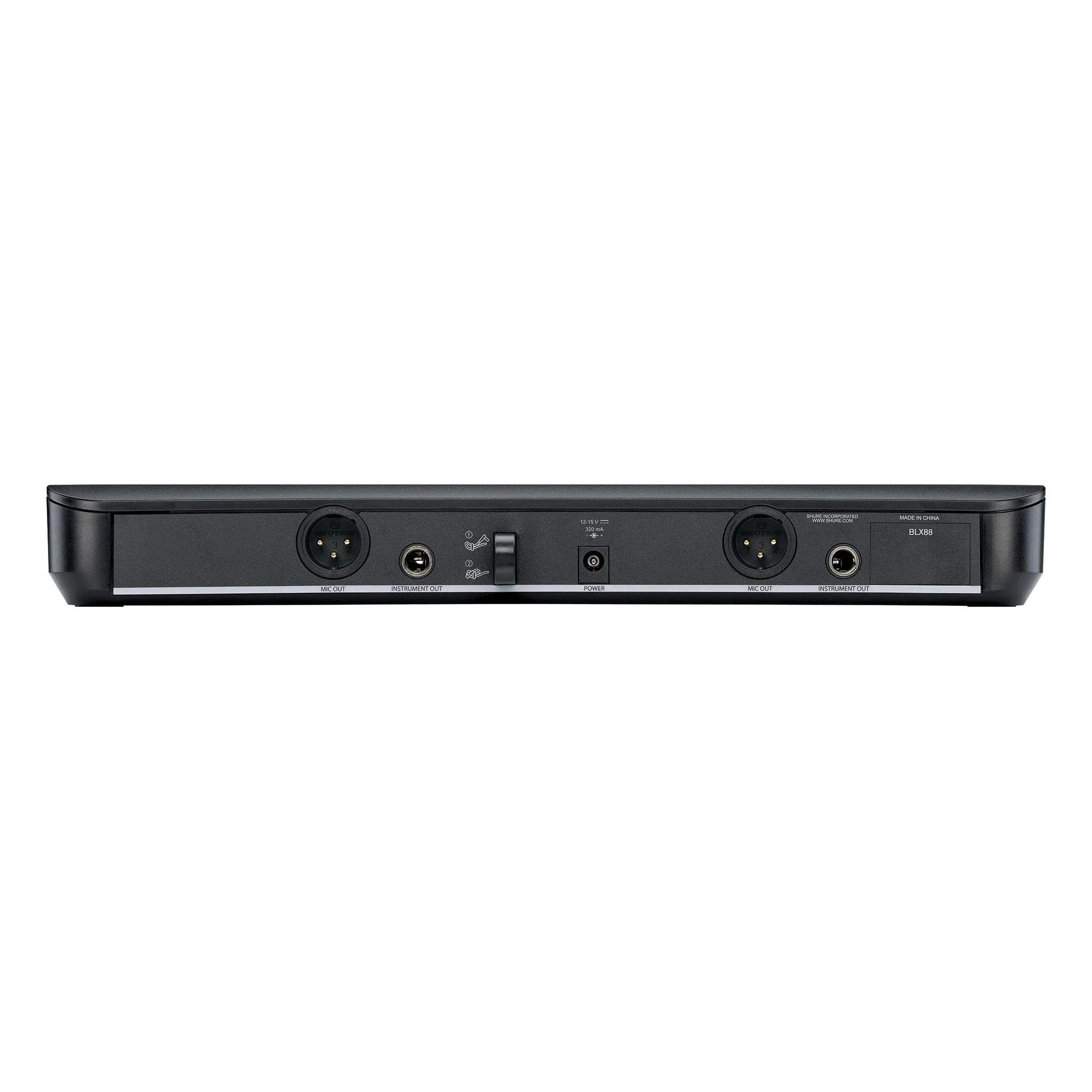 Shure BLX288/PG58 UHF Wireless Microphone System - Perfect for Church, Karaoke, Vocals - 14-Hour Battery Life, 300 ft Range | Includes (2) PG58 Handheld Vocal Mics, Dual Channel Receiver | H10 Band - Image 9