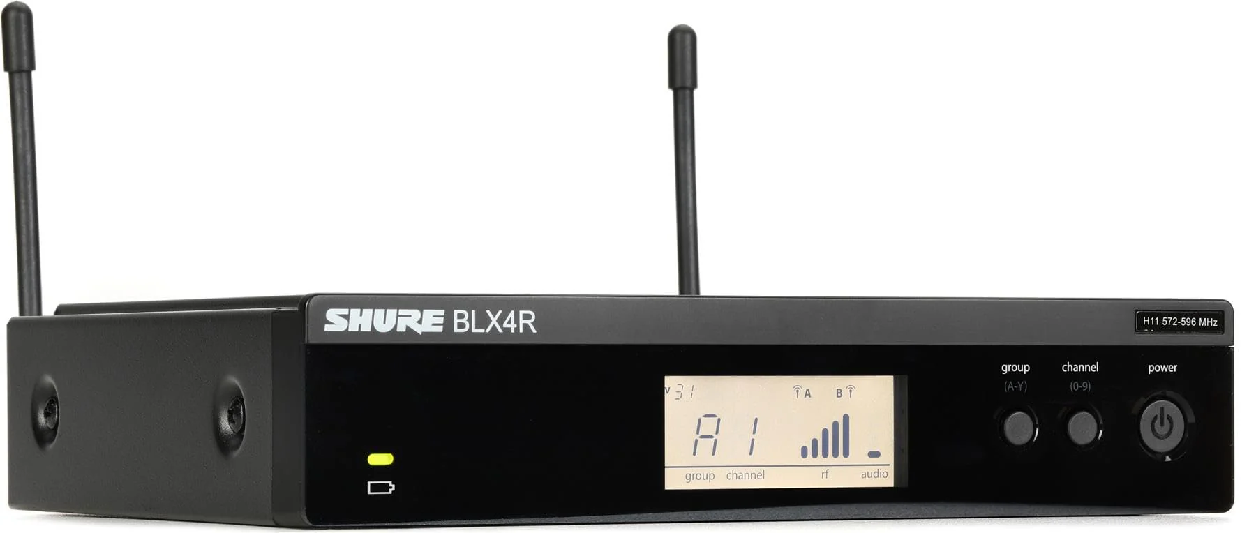Shure BLX4R Single Channel Rack Mount Receiver - for use with BLX Wireless Systems, Transmitter Sold Separately | H11 Band (BLX4R=-H11) - Image 4