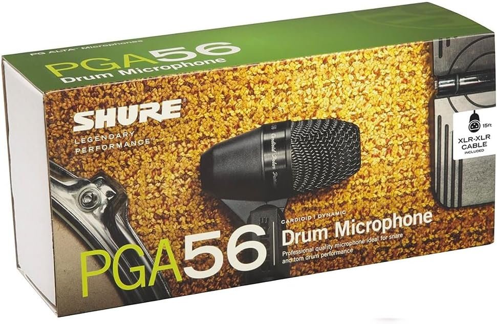 Shure PGA56 Dynamic Microphone with Cardioid Pattern and Swivel-Mount Snare/Tom Design - Image 5