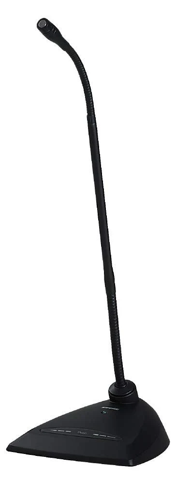 Shure Microflex MX418D/S Supercardioid Condenser Microphone, 18 Gooseneck, Includes Desktop Base with 10' Cable, Logic Functions, Programmable Switch, LED Indicator, Snap-Fit Foam Windscreen