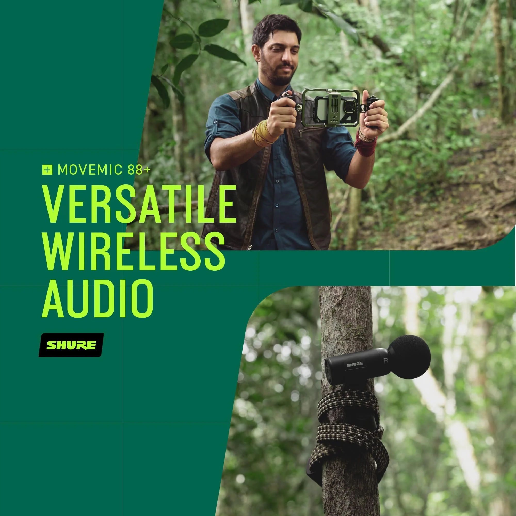 Shure MoveMic 88+ Wireless Microphone - Professional Audio Recorder for Film/Field Recording Interviews, Stereo Mic 4 Polar Patterns | Compatible with iOS/Android via Motiv App (MV88+W-Z7) - Image 20