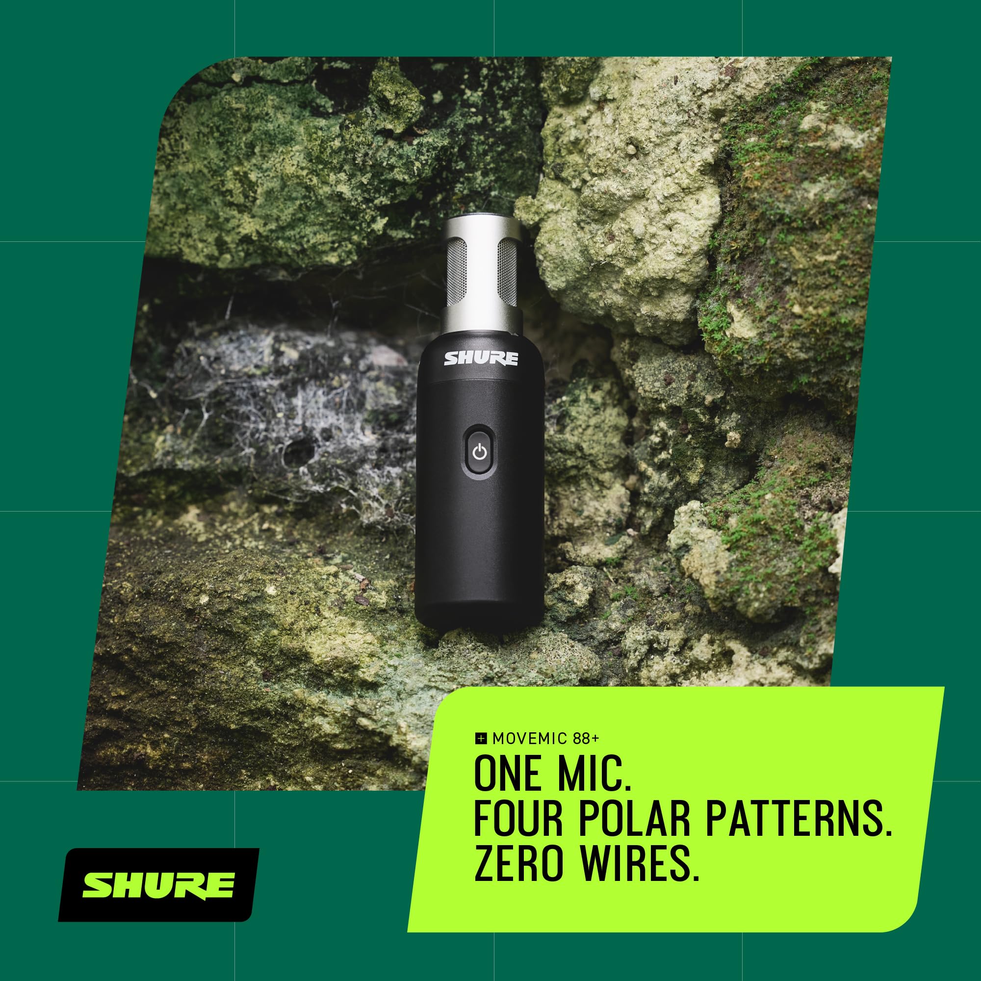 Shure MoveMic 88+ Wireless Microphone - Professional Audio Recorder for Film/Field Recording Interviews, Stereo Mic 4 Polar Patterns | Compatible with iOS/Android via Motiv App (MV88+W-Z7) - Image 35